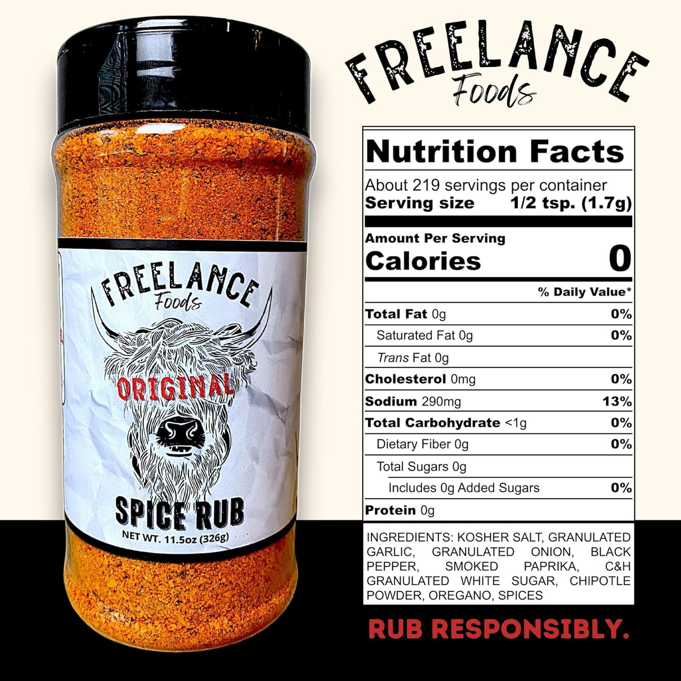 Original Spice Rub - Freelance Foods